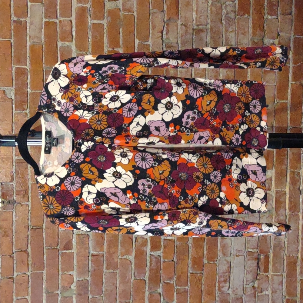 Long sleeve floral cardigan